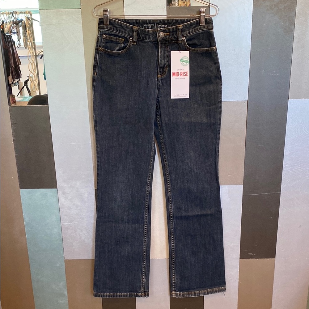NWT Mid-Rise Women's Dark Blue Bootcut Jeans